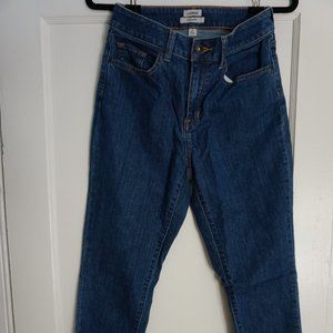 Womens LLBean Classic Fit Regular Wash Denim Jeans